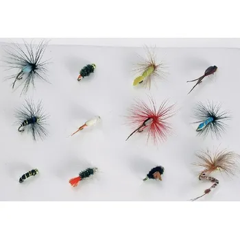 Umělá nástraha Mušky na pstruhy ICE Fish - sada Nymf Gold / 12 ks