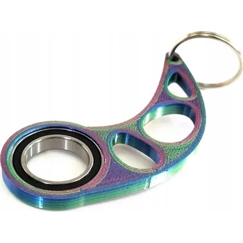 Keyspinner Keyrambit TikTok Klíč žlutý 3 barevný tiktok HIT