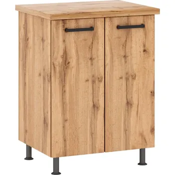 Kuchyňská skříňka Sofia 60 cm, bílá/ dub wotan, D60 2D