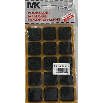 Podložka pod nábytek Plstěné podložky MK Podložky 25 x 25 mm 15 kusů