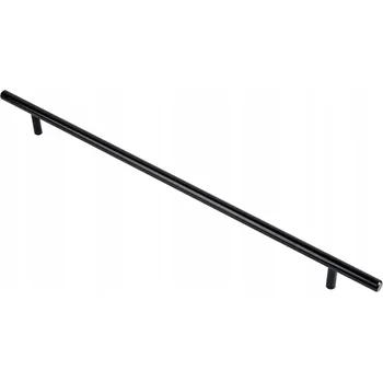 Nábytkové kování NÁBYTKOVÁ ÚCHYTKA RELING, PRO SKŘÍŇKU ZÁSUVKY TYČOVÝ 640 MM 64 CM, Černý