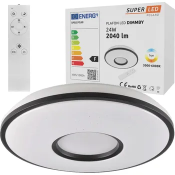 Stropní Svítidlo kulatý SuperLED 39 bílý, černý