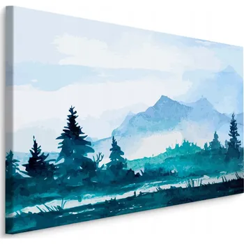 Obraz Obraz na plátně Horská Krajina AKVAREL 30x20