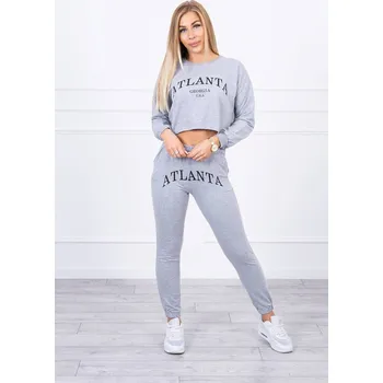 Dámská halenka Atlanta šedá souprava K-Fashion s potiskem, UNI i519_20736-U