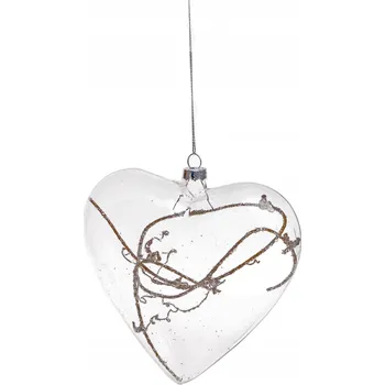 Vánoční dekorace Vánoční Koule průhledná vánoční koule 13,5 cm 1 ks