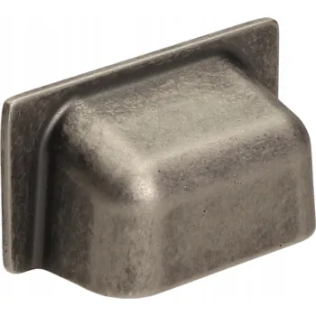 Nábytkové kování Nábytková úchytka GAMET UP11 mušle staré stříbro 32mm