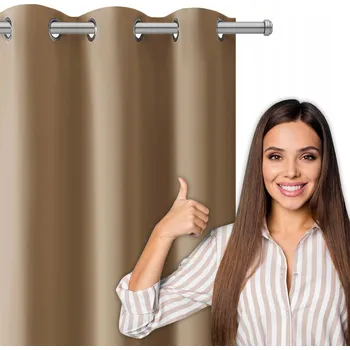 Závěs Husté Zatemňovací Závěsy 145x250 Blackout s Kroužky