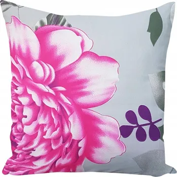 Polštář DEKORAČNÍ POVLEČENÍ 50x60 KVĚTINY JEMNÉ PŘÍJEMNÉ