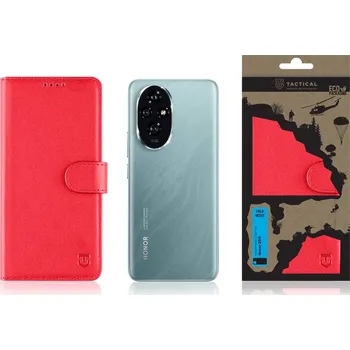 Pouzdro na mobilní telefon Flipové pouzdro Tactical Field Notes pro Honor 200, červená