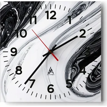 Hodiny Nástěnné hodiny do obýváku 40x40 Barva Tiché hodiny na skle Stylové Bezhlučné
