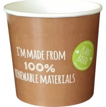 Jednorázové nádobí Eko papírová miska na polévku 750 ml 25 ks