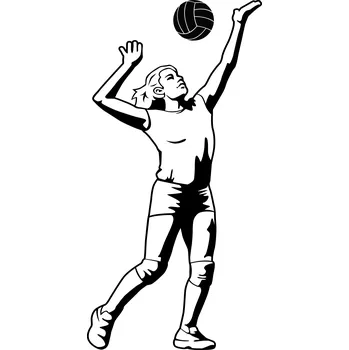 Obraz Samolepka na stěnu SPORT Volejbalistka volejbal 140 Cm