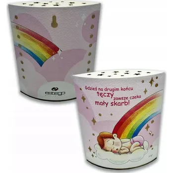 Lampička Lampička s obrázkem Duhy | Rozměr: 14x16 cm Barva: Růžová