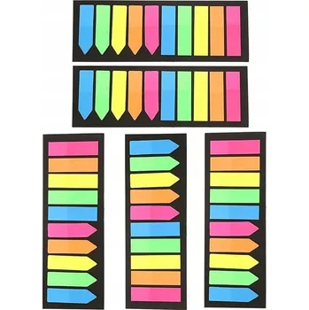 Samolepicí bločky Indexové záložky Balení 5 x 200 ks