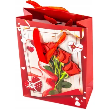 Dárková taška Dárková taška Valentýn 18x24 cm Různé vzory