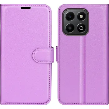 Pouzdro na mobilní telefon Litchi knížkové pouzdro na Honor X6b - fialové