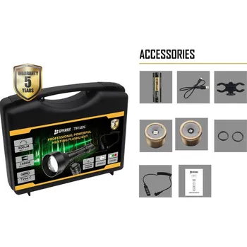 Svítilna Sada loveckých svítilen Speras TH12K 1680M 600LM