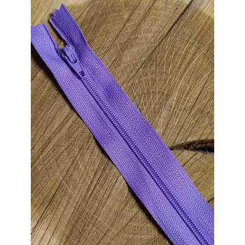 Zip Spirálový zip šíře 3 mm délka 18 cm fialová světlá