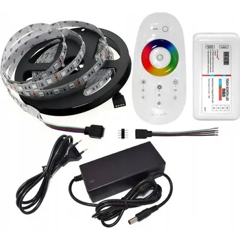 LED páska LED pásek SADA 2,5m RGB 5050 60 LED/m 300 LED dálkový ovladač DOTYKOVÉ