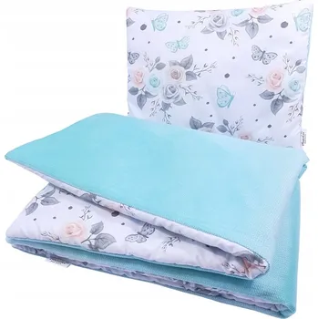 Prostěradlo Sada do kočárku/postýlky pro miminko: Peřinka a polštářek, Bavlna a Velvet