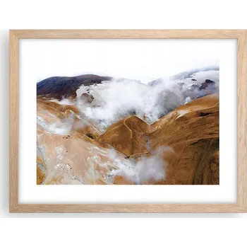 Obraz Obraz plakát v rámu světlý dub do obýváku 40x30 krajina foto na zeď