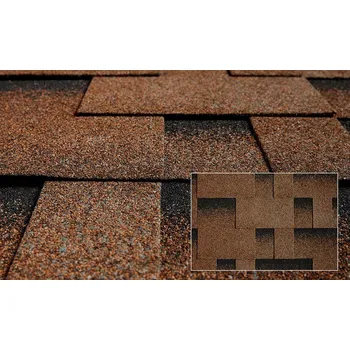 asfaltová šindel KATEPAL šindele - ROCKY pouštní hněď