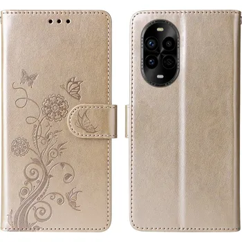 Pouzdro na mobilní telefon Flowery knížkové pouzdro na Huawei Nova 13 Pro 5G - zlaté