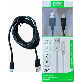 Datový kabel Kabel M2 TEC USB - USB-C 2 m černý