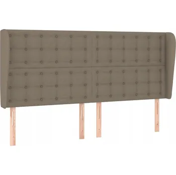 Čelo postele s ušima taupe 183x23x118/128 cm