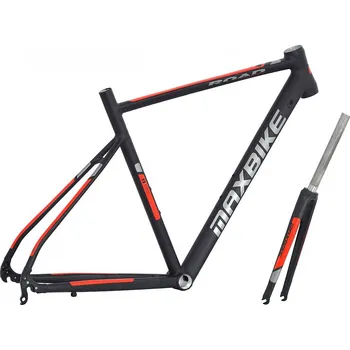 rám kola rámový set Maxbike Road 480mm + vidlice Al černý