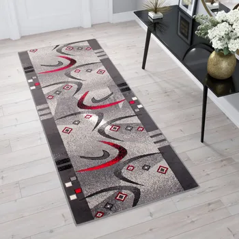 Koberec Běhoun na míru Tap - obrazce 1 - šedý Rozměr koberce: 70 cm