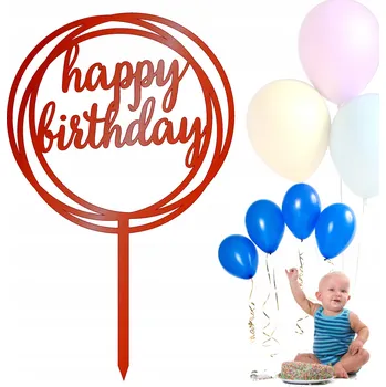 Jedlá dekorace na dort Ozdoba ZÁPICH DO DORTU NÁPIS Piker