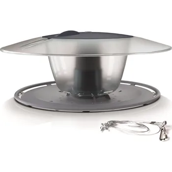 Hnízdní budka Ptačí budka krmítko plast automatické ¤30x12.2cm BIRYFEED šedá