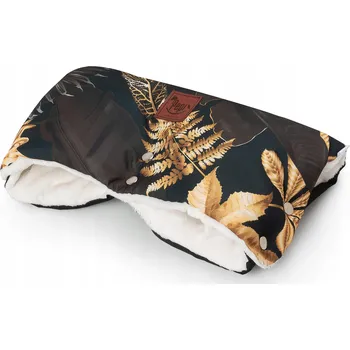 Kočárek Pepi Rukávník do kočárku MuBoo - Zlaté Květy - černý