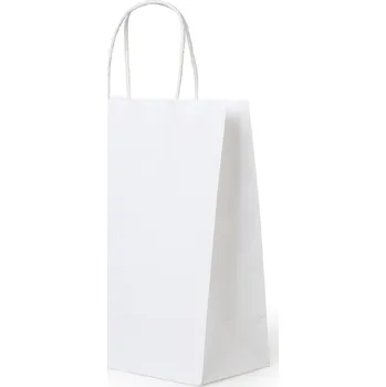 Dárková taška Papírová taška na Dárek bílá Eko 21x15x8 cm