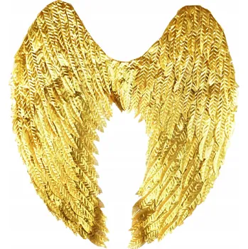 Karnevalový kostým Zlatá křídla anděla, zlatý pták – KOSTÝM na betlém, Halloween, karnevalový ples