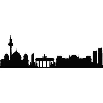 Obraz Samolepka na stěnu PANORAMA Berlín na zeď 210 cm