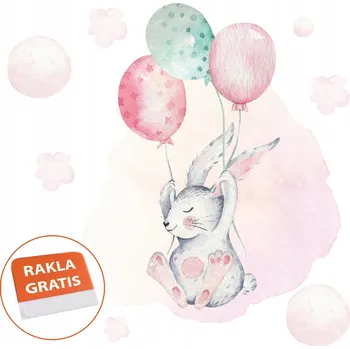 Samolepící dekorace Samolepka na stěnu Králíci pro děti 100x95 cm