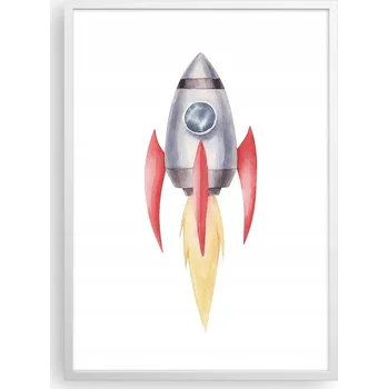 Obraz Plakát v bílém rámu do obýváku ložnice 50x70 kosmos moderní obraz