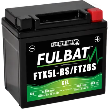 Motobaterie FULBAT Gelový akumulátor FTX5L-BS GEL (YTX5L-BS GEL)