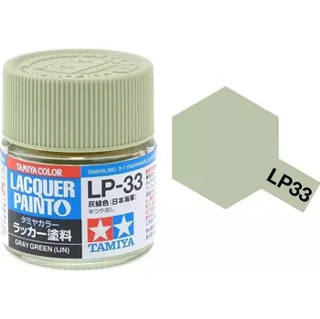 Modelářská barva Tamiya Lacquer LP-33 Gray Green IJN/Šedozelená 10ml