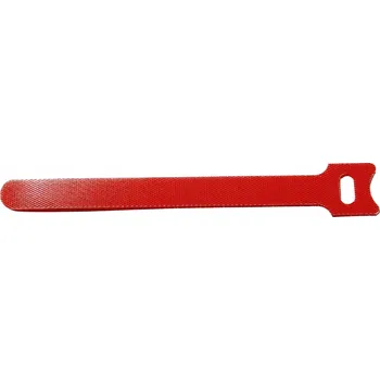 Stahovací páska Upínací pásky na suchý zip 15 x 1,2 cm, stahovací pásky, tretky 10 ks, červené