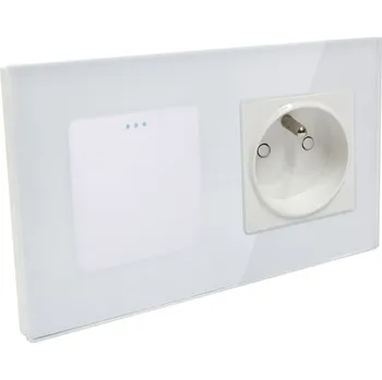 Elektrická zásuvka ELEKTRICKÁ ZÁSUVKA PLUS VYPÍNAČ 1G SKLO