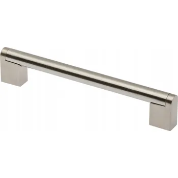 Nábytkové kování Nábytková úchytka GTV 336, C=192 mm, L=213 mm, kartáčovaná ocel UZ-336192-06