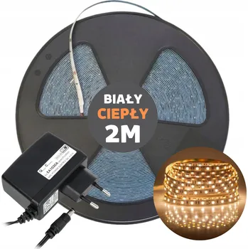 LED osvětlení LED pásek do kuchyně, teplá bílá, 2m, s napájecím zdrojem