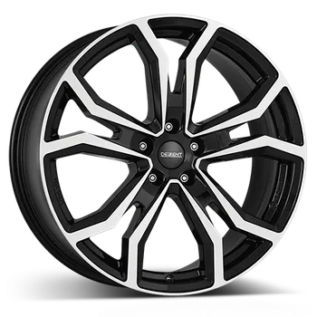 Alu kolo Alu disk DEZENT TV dark 8x18, 5x112, 57.1, ET38 Black/polished