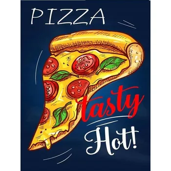 Obraz Cedule Restaurant Menu 2 - Pizza Tasty