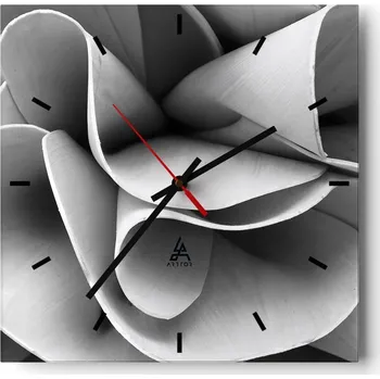 Hodiny Velké nástěnné hodiny 40x40 Abstrakce Skleněné tiché hodiny