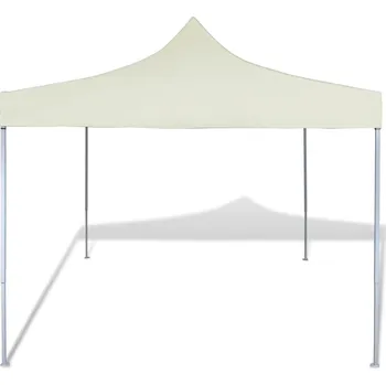 Zahradní stan OMAXI Krémový skládací party stan 3 x 3 m 912361
