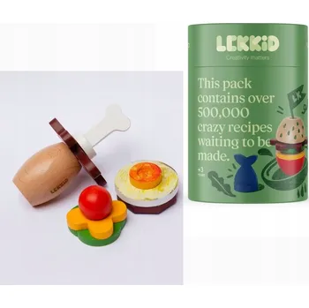 ostatní stavebnice Lekkid Dřevěné Magnetické Stavebnice Stavebnice Jídlo